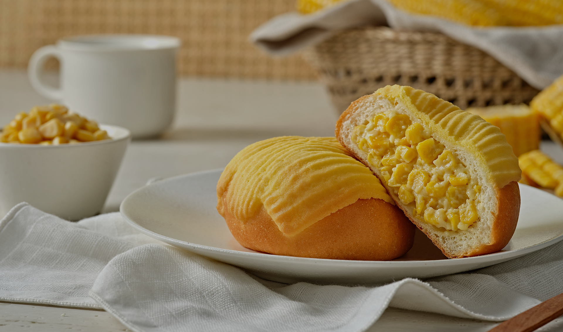 통옥수수빵 소개 배경